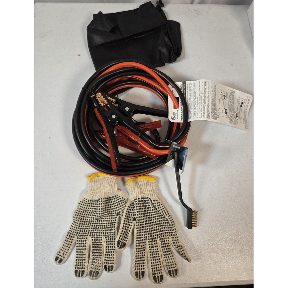 THIKPO G420 20FT 4 Gauge Booster Cables 600A Heavy Duty Jumper Cables w/ Case & - Picture 4 of 9